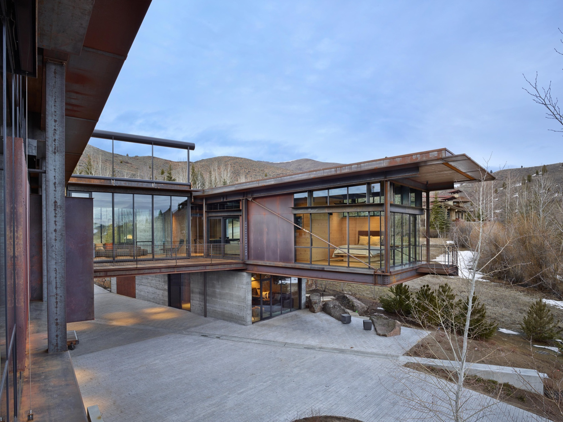 Bigwood Sun Valley Residence - Griffin Ct, Ketchum, ID, USA - Modern Industrial Home Design