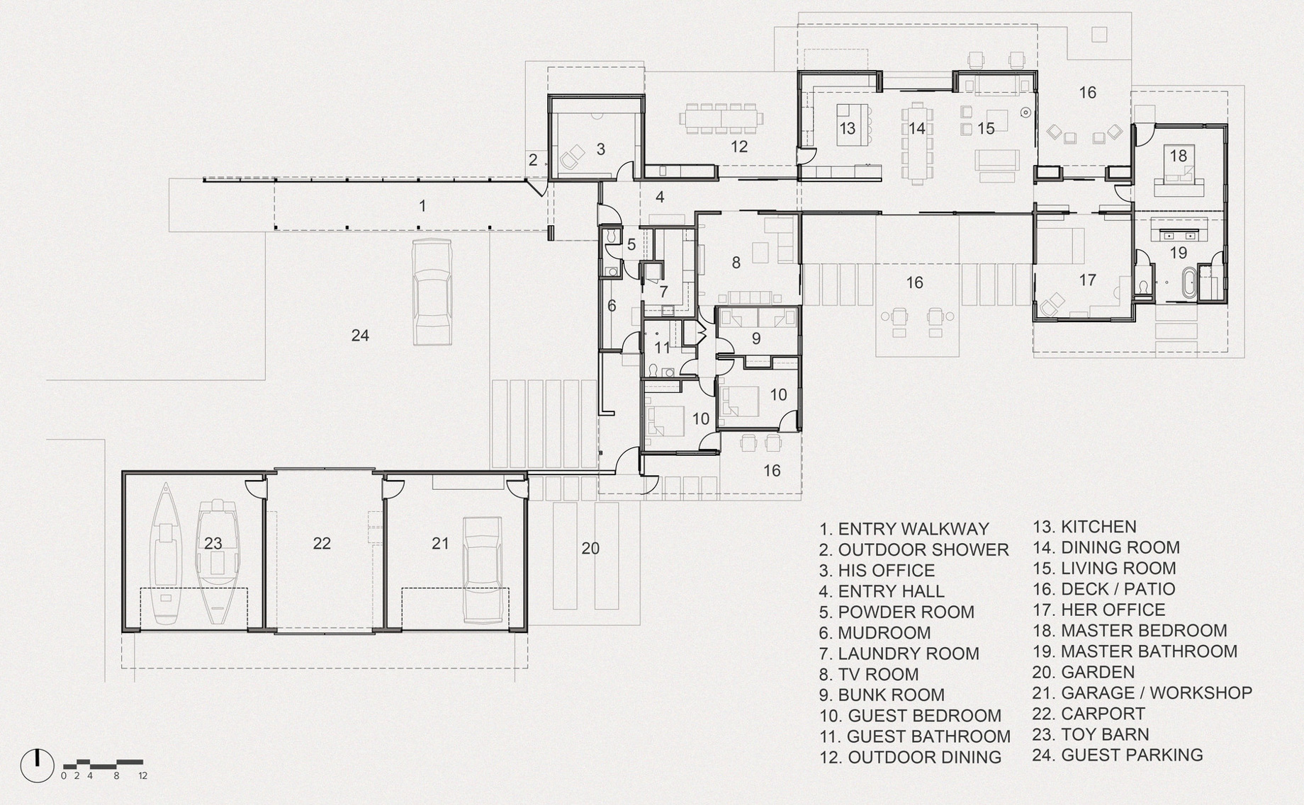 Floor Plan – Stillwater Natural Modern Green House – Whitefish, MT, USA