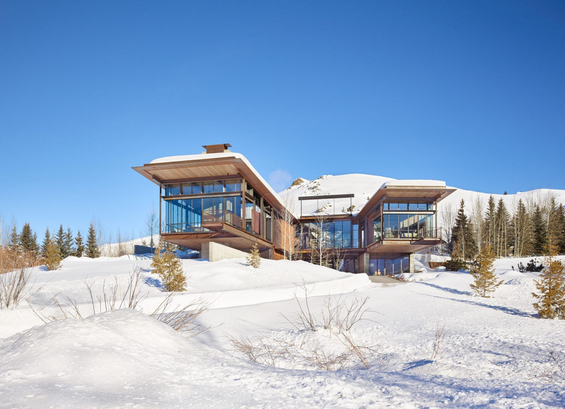 Bigwood Sun Valley Residence – Griffin Ct, Ketchum, ID, USA – Modern Industrial Home Design