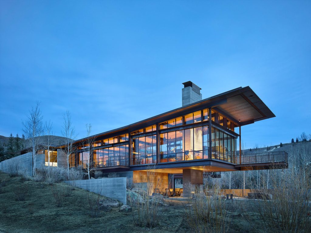 Bigwood Sun Valley Residence - Griffin Ct, Ketchum, ID, USA - Modern Industrial Home Design