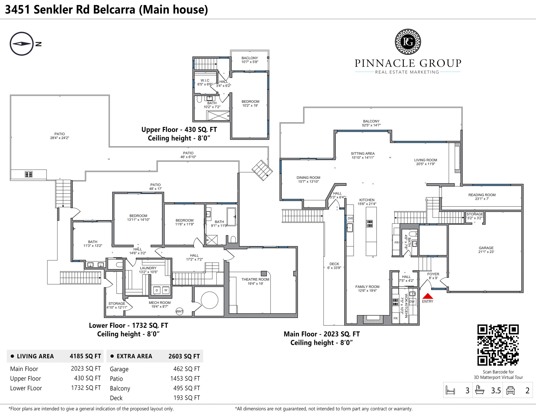 Floor Plan – Main House – 3451 Senkler Rd, Belcarra, BC, Canada