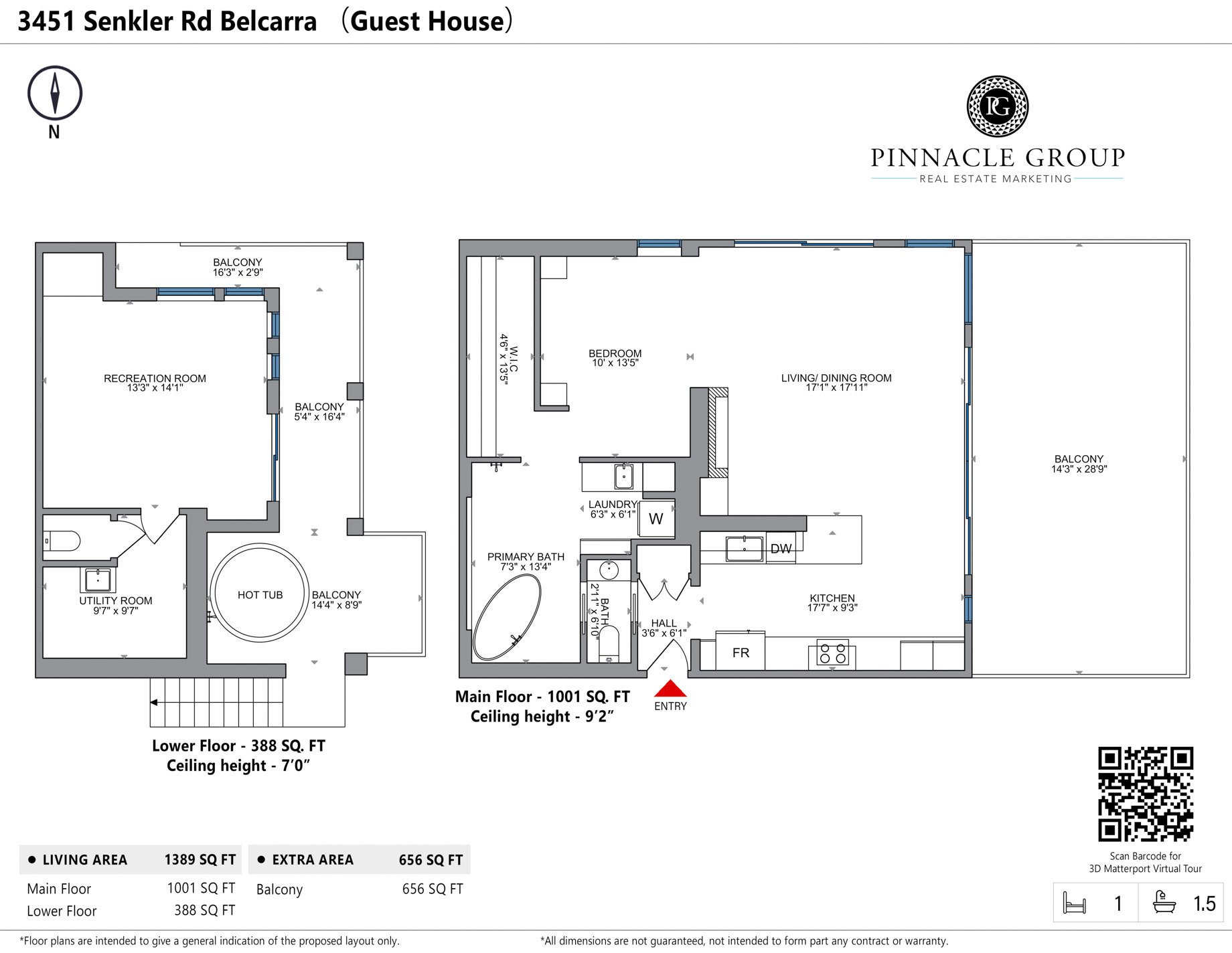 Floor Plan – Guest House – 3451 Senkler Rd, Belcarra, BC, Canada
