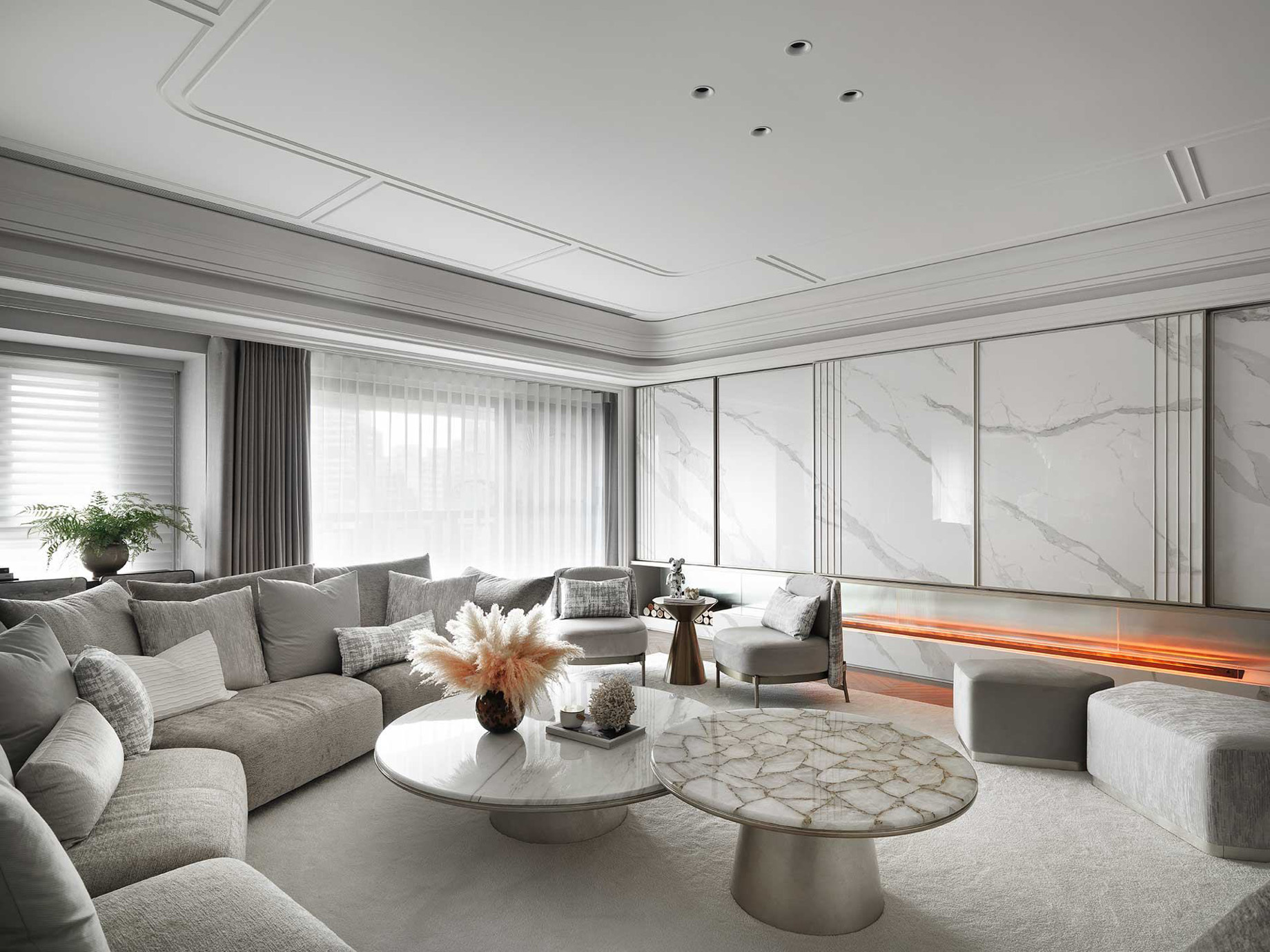 Peace Palace Luxury Apartment Interior Design Taipei, Taiwan - L'atelier Fantasia