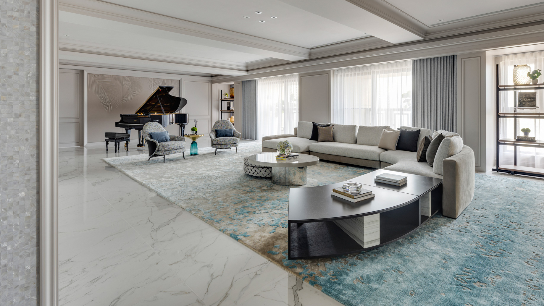 Drizzle Of Spring Luxury Apartment Interior Design Taipei, Taiwan - L'atelier Fantasia