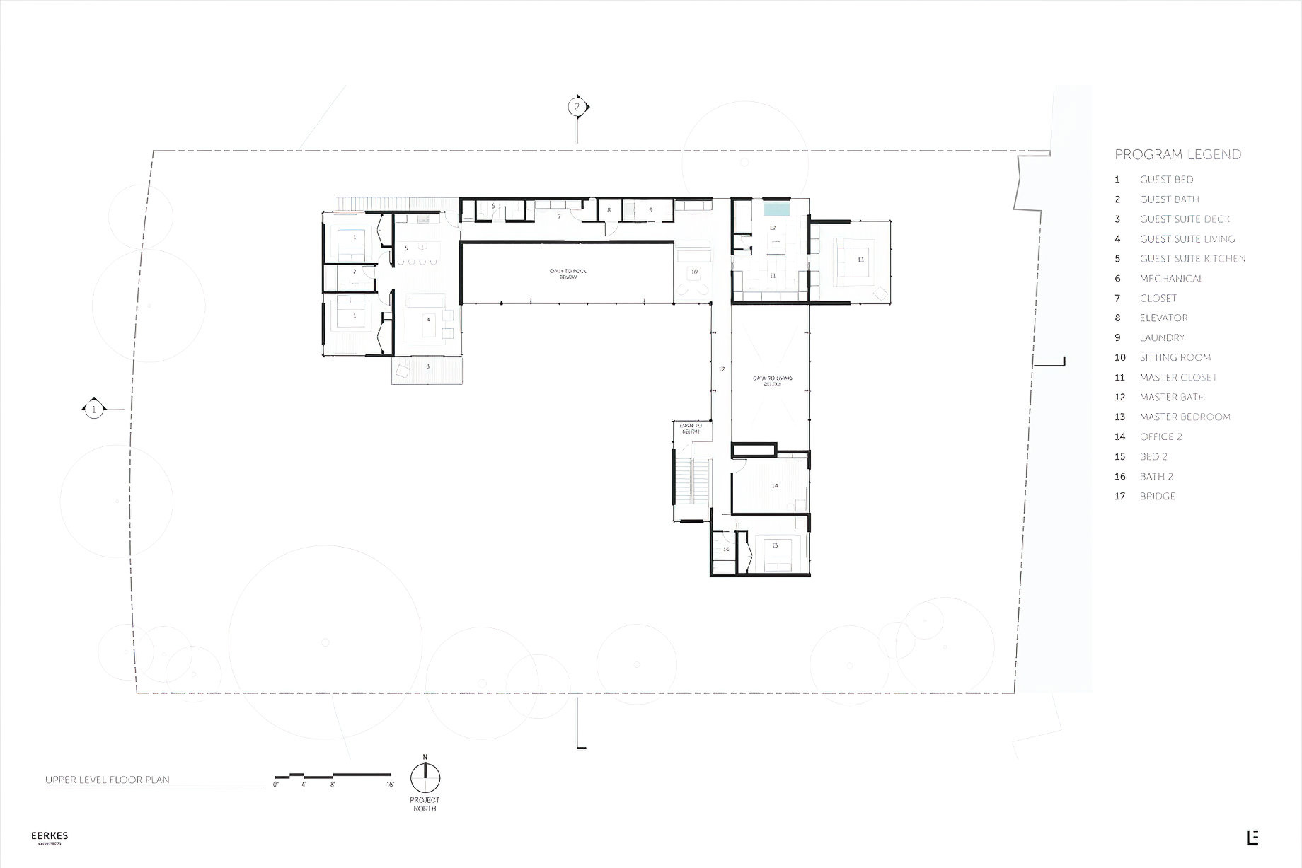 Floor Plan – Rockaway Beach House Residence – Bainbridge Island, WA, USA