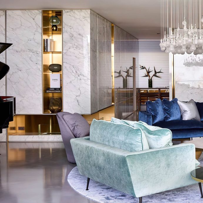 Pearl Neckless Luxury Apartment Interior Design Taipei, Taiwan - L'atelier Fantasia