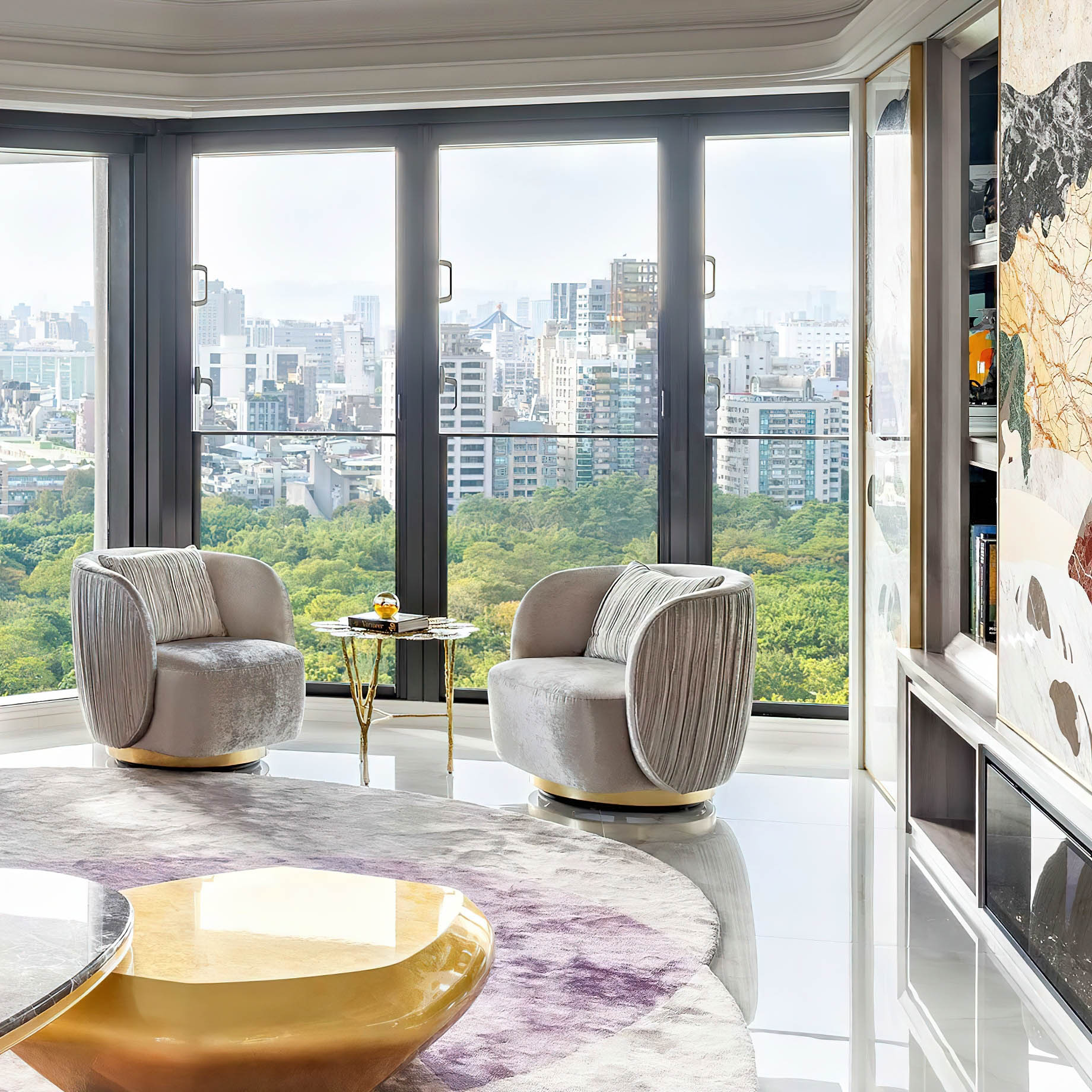 One Park 15 Luxury Apartment Interior Design Taipei, Taiwan - L'atelier Fantasia