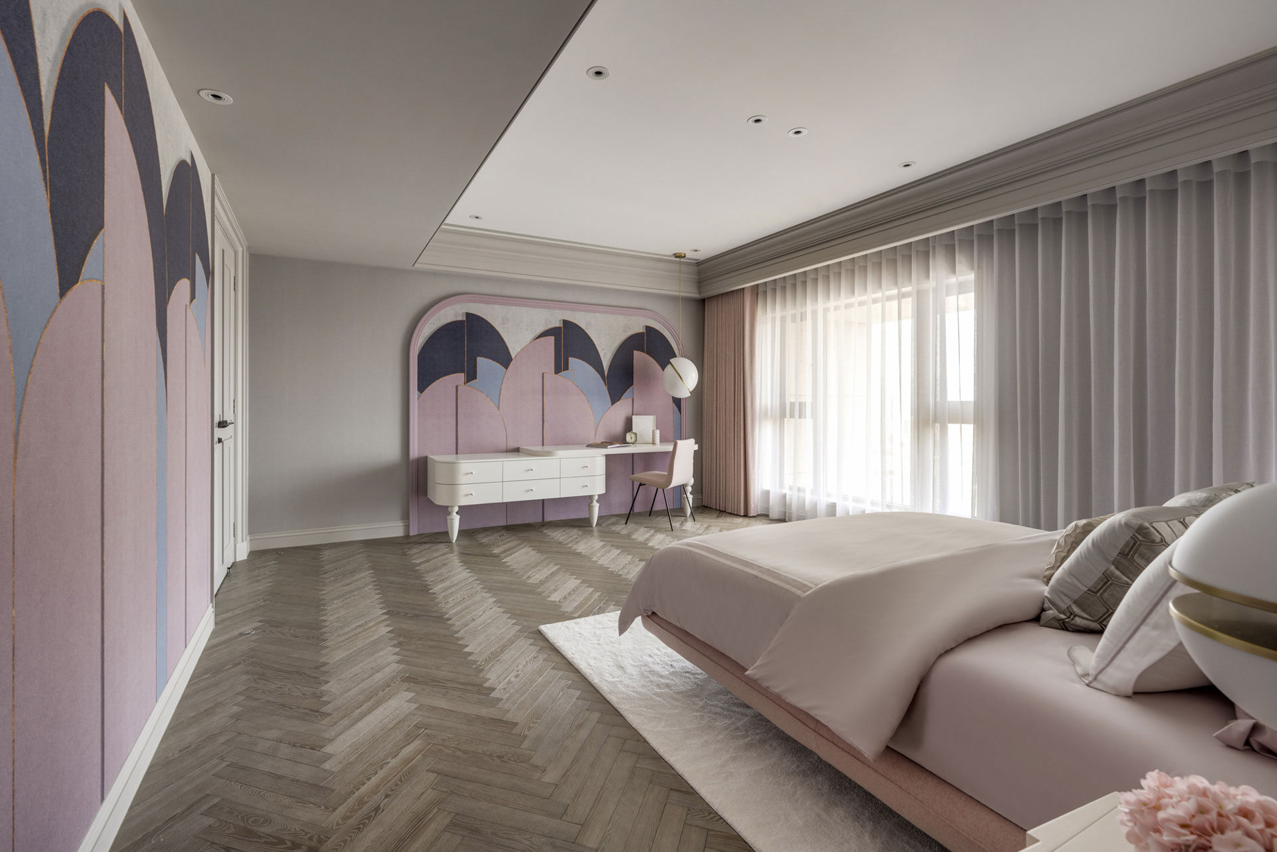 Drizzle Of Spring Luxury Apartment Interior Design Taipei, Taiwan – L’atelier Fantasia