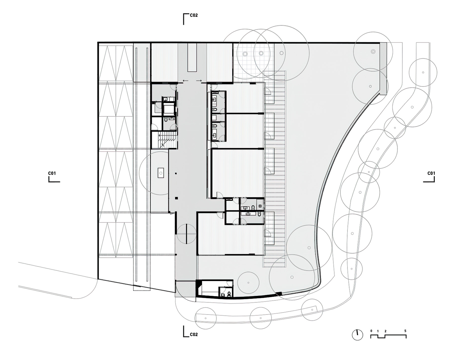 Floor Plan – Casa VITR Modern Residential Studio House – Mexico City, Mexico