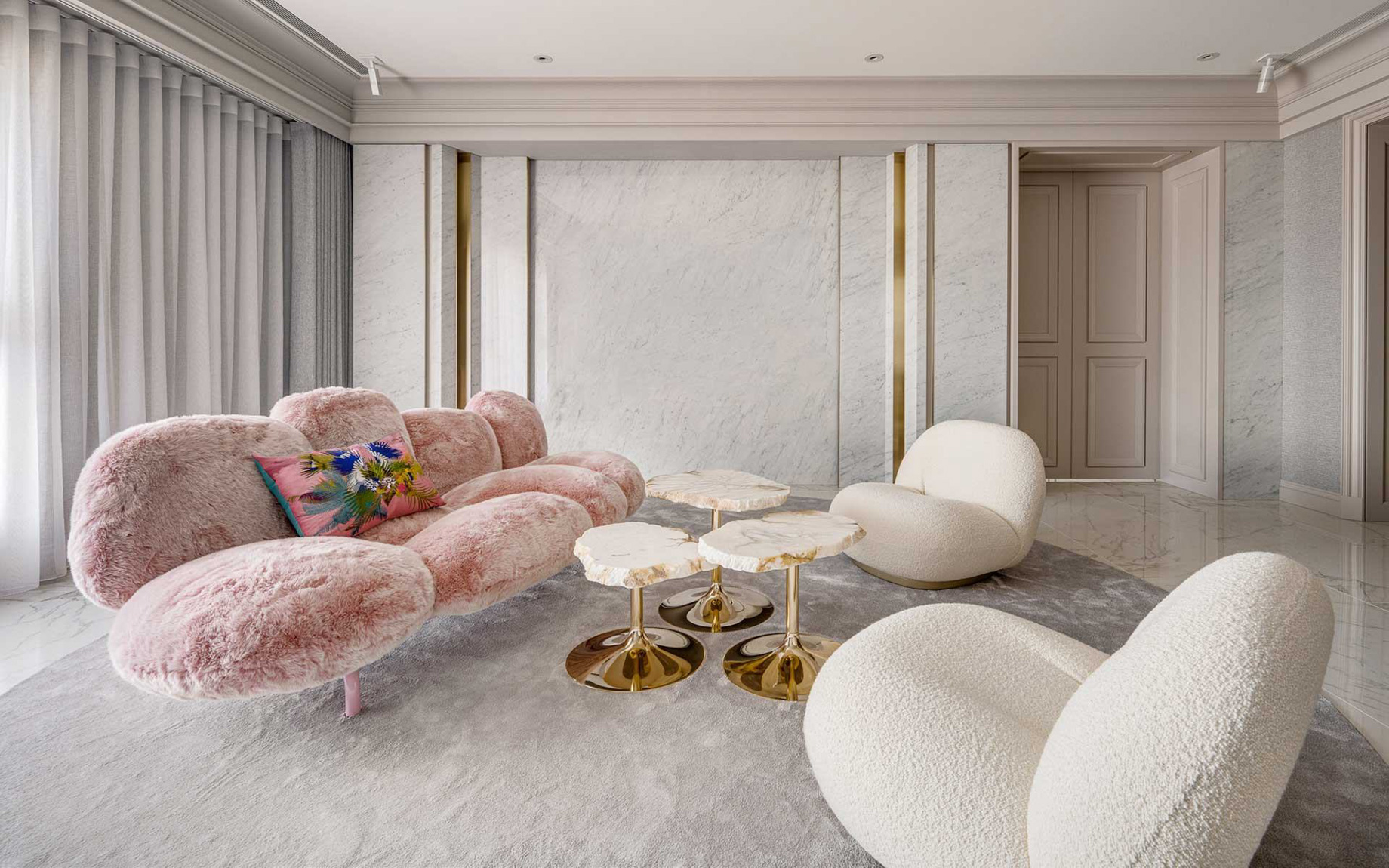 Drizzle Of Spring Luxury Apartment Interior Design Taipei, Taiwan – L’atelier Fantasia