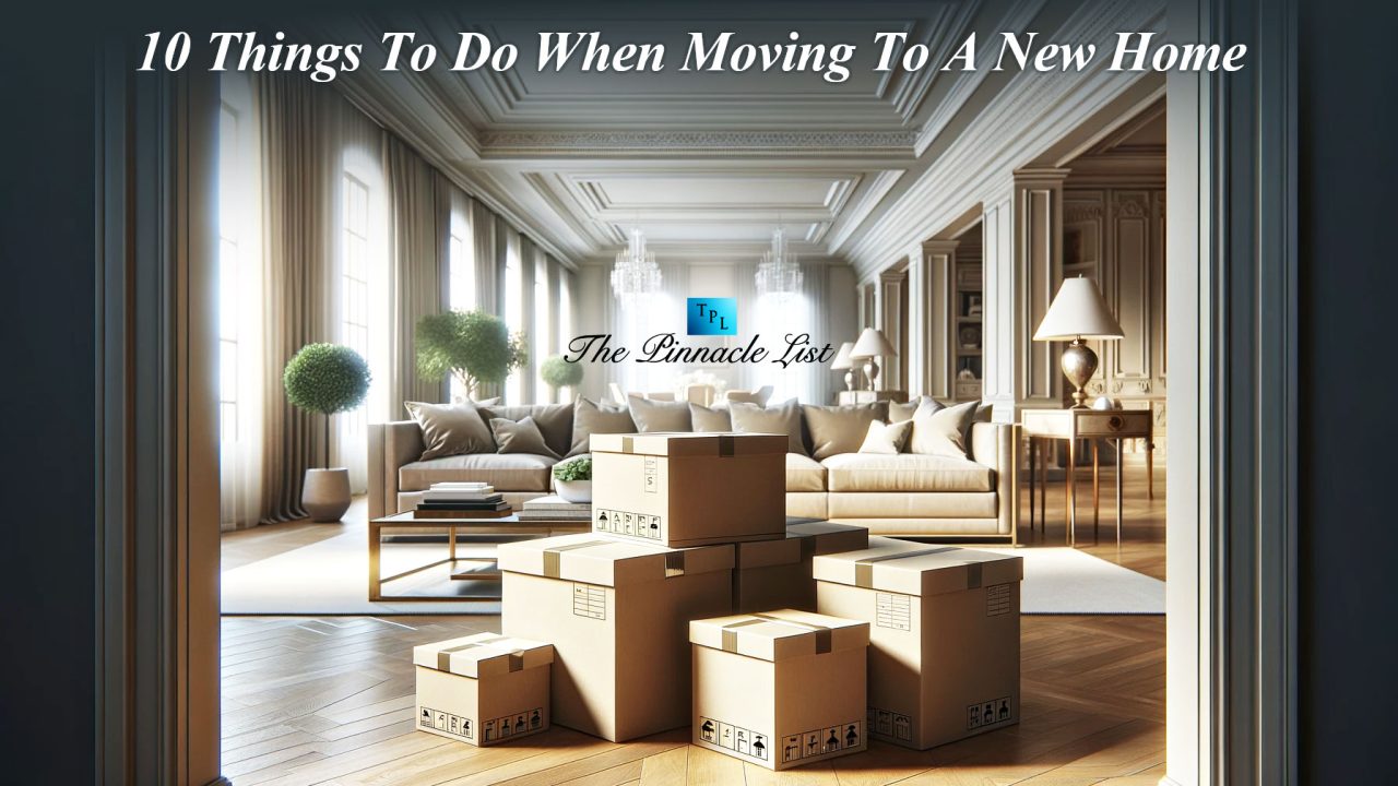 10 Things To Do When Moving To A New Home