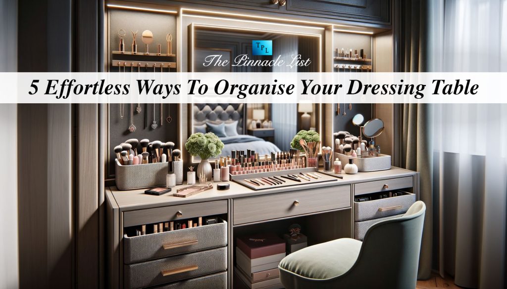 5 Effortless Ways To Organise Your Dressing Table The Pinnacle List