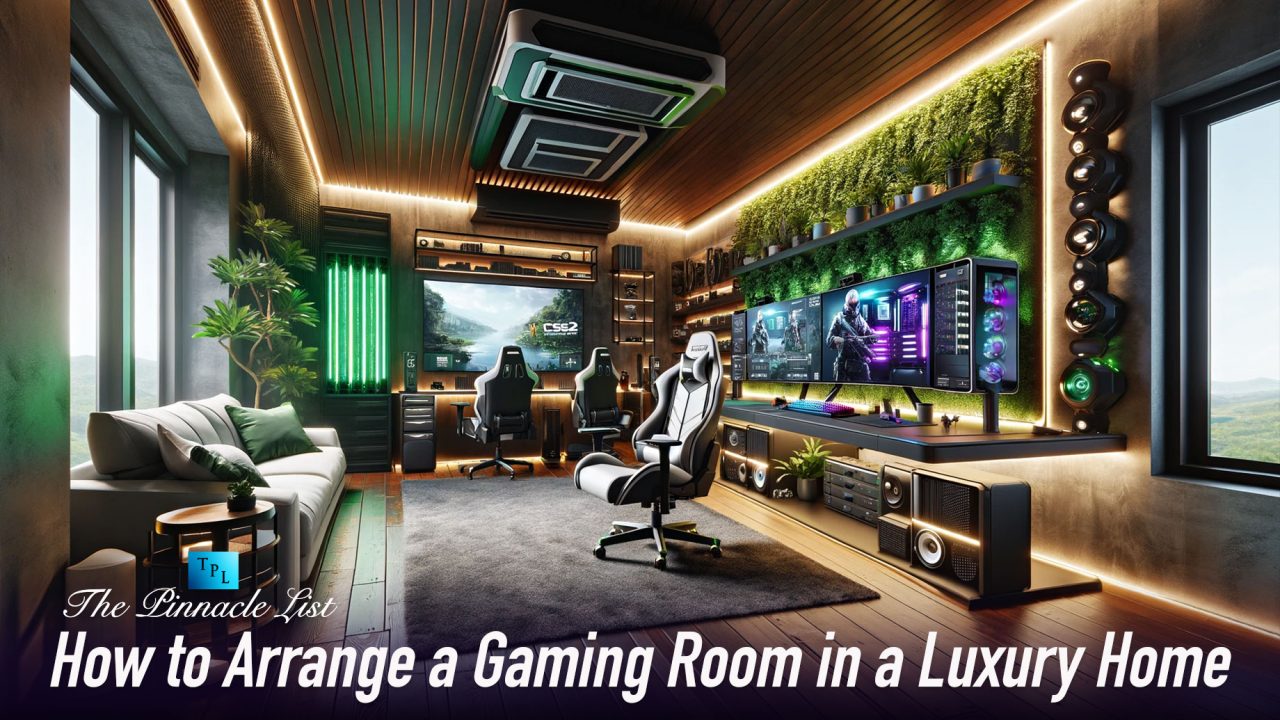 How to Arrange a Gaming Room in a Luxury Home