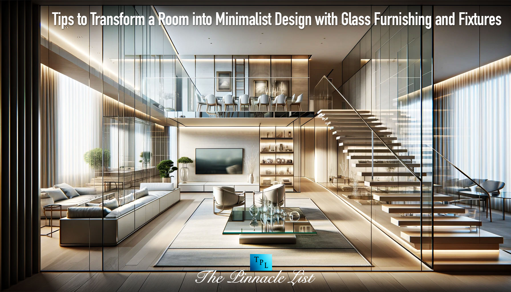 Tips to Transform a Room into Minimalist Design with Glass Furnishing and Fixtures