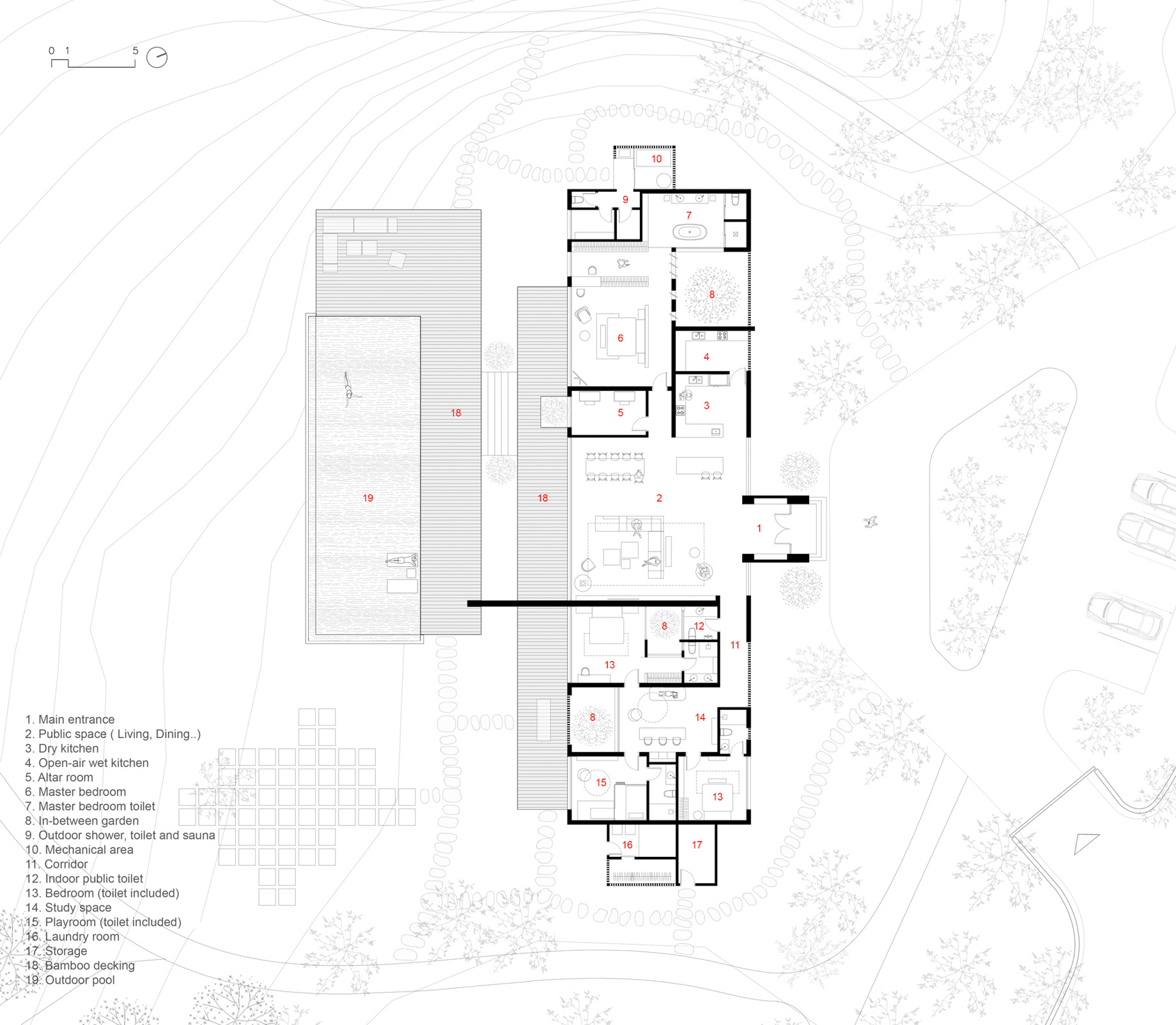 Floor Plan - SuoiHai Lake Tan Vien Mountain View Villa - Ho Suoi Hai, Ba Vi, Hanoi, Vietnam