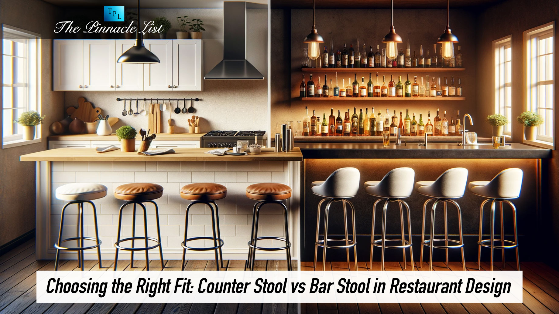 Choosing the Right Fit: Counter Stool vs Bar Stool in Restaurant Design