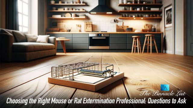 Choosing the Right Mouse or Rat Extermination Professional: Questions to Ask