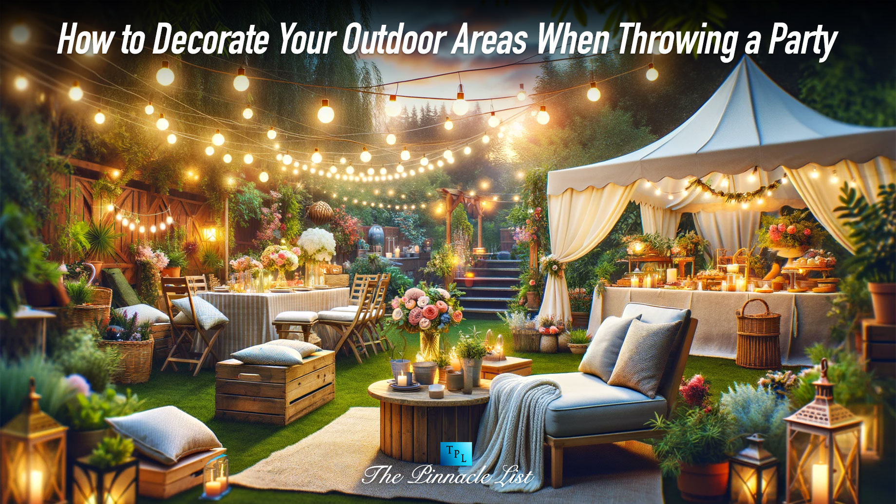 How to Decorate Your Outdoor Areas When Throwing a Party
