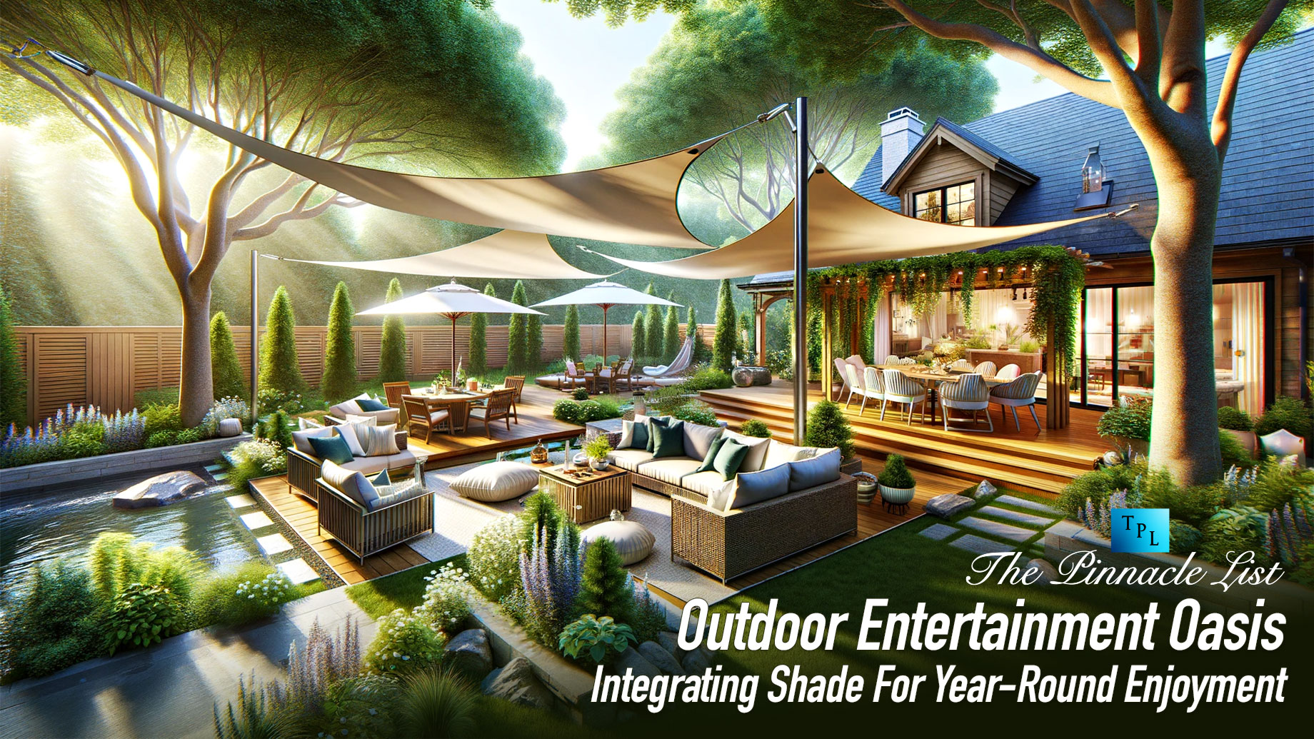 Outdoor Entertainment Oasis: Integrating Shade For Year-Round Enjoyment