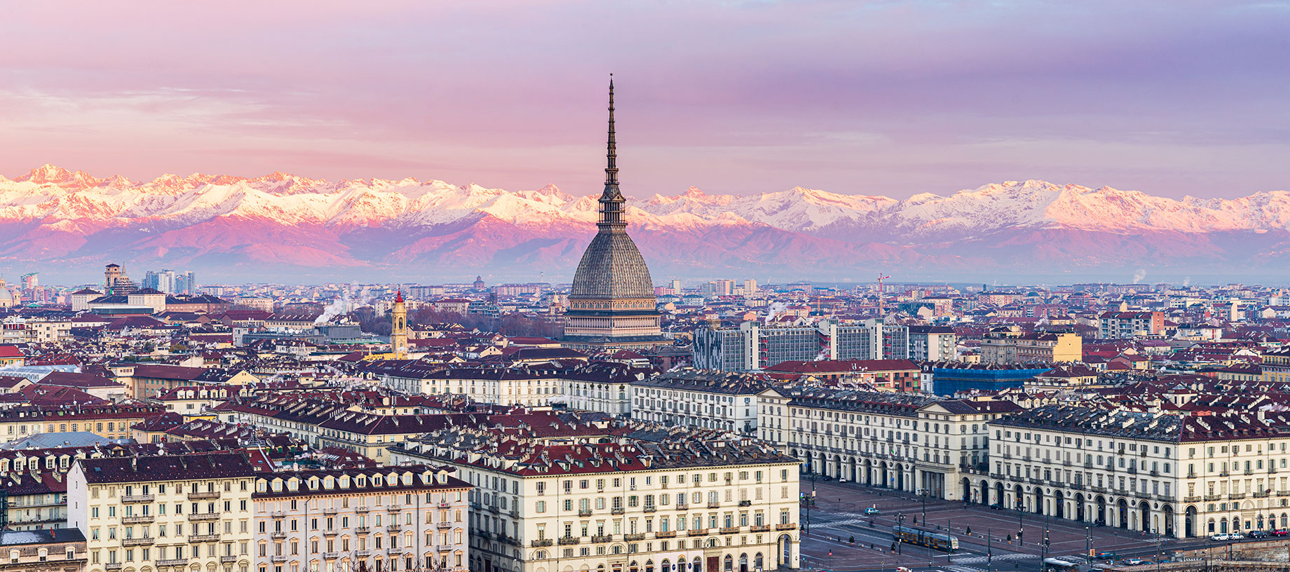 Skyline of Turin, Italy - Mole Antonelliana