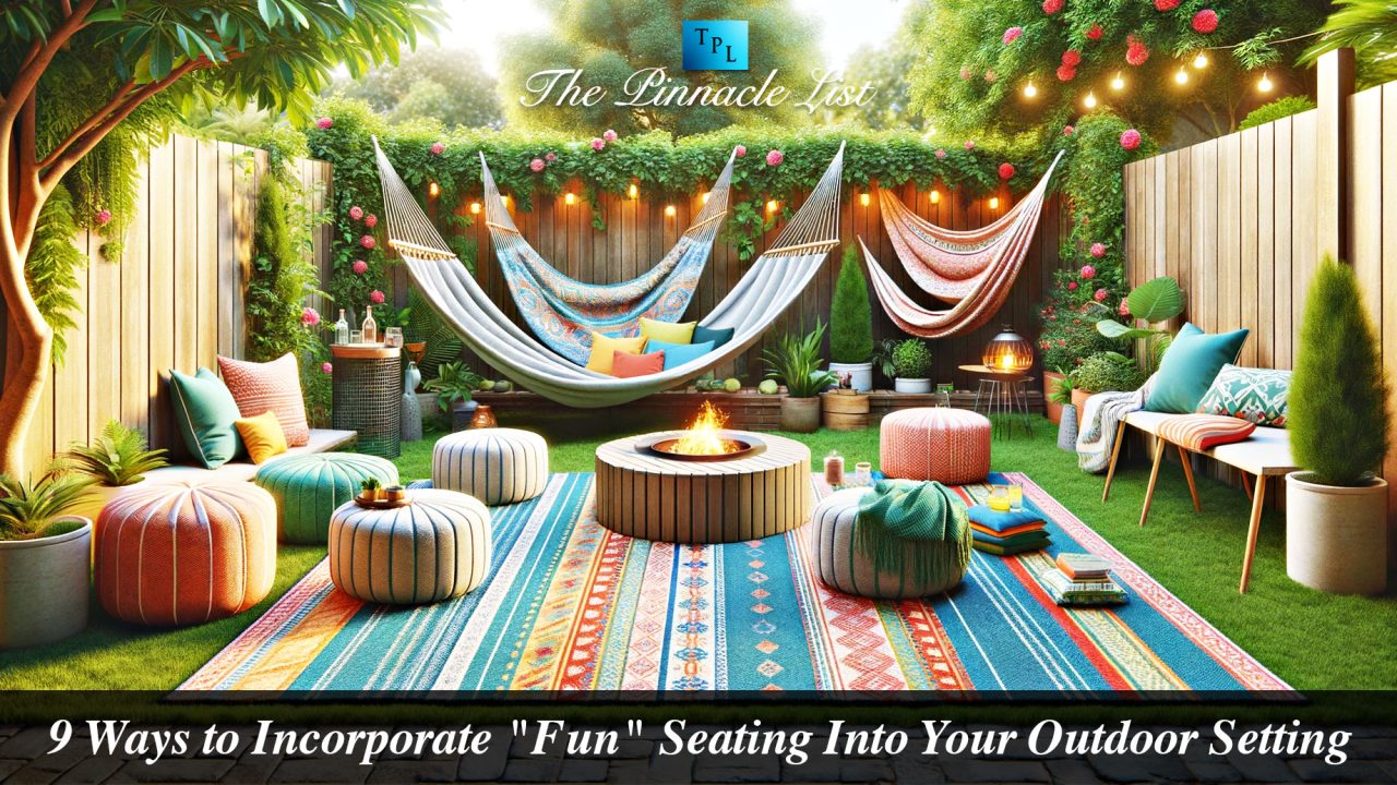 9 Ways to Incorporate "Fun" Seating Into Your Outdoor Setting