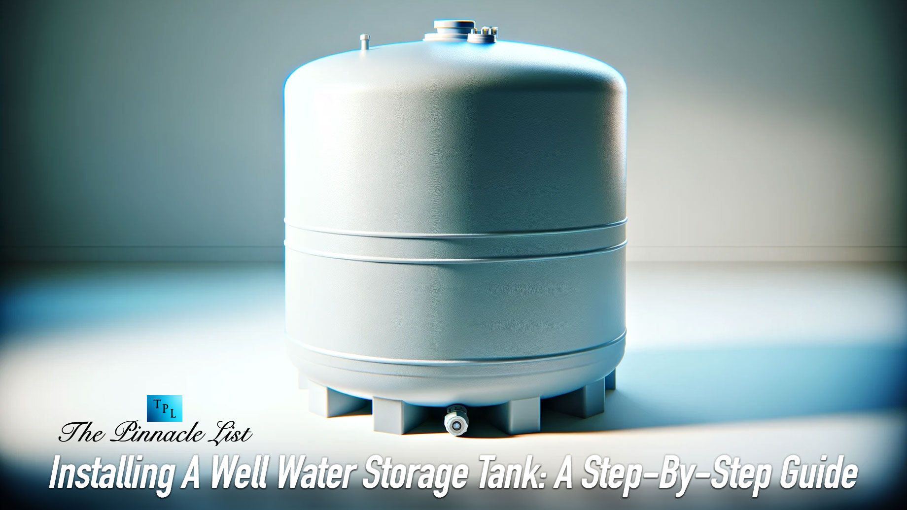 Installing A Well Water Storage Tank: A Step-By-Step Guide