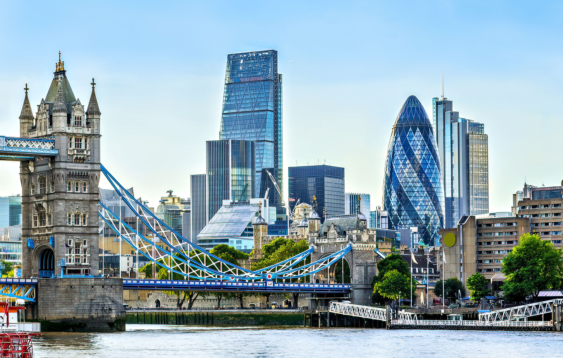 London Tower Bridge and Skyscrapers – A Fusion of History and Modernity