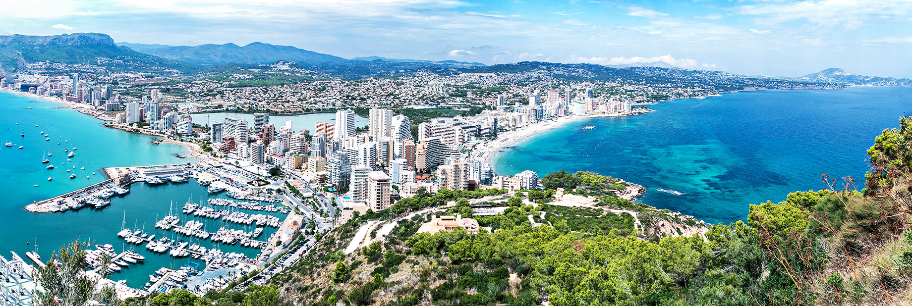 Panoramic View of Calpe, Valenciana, Spain