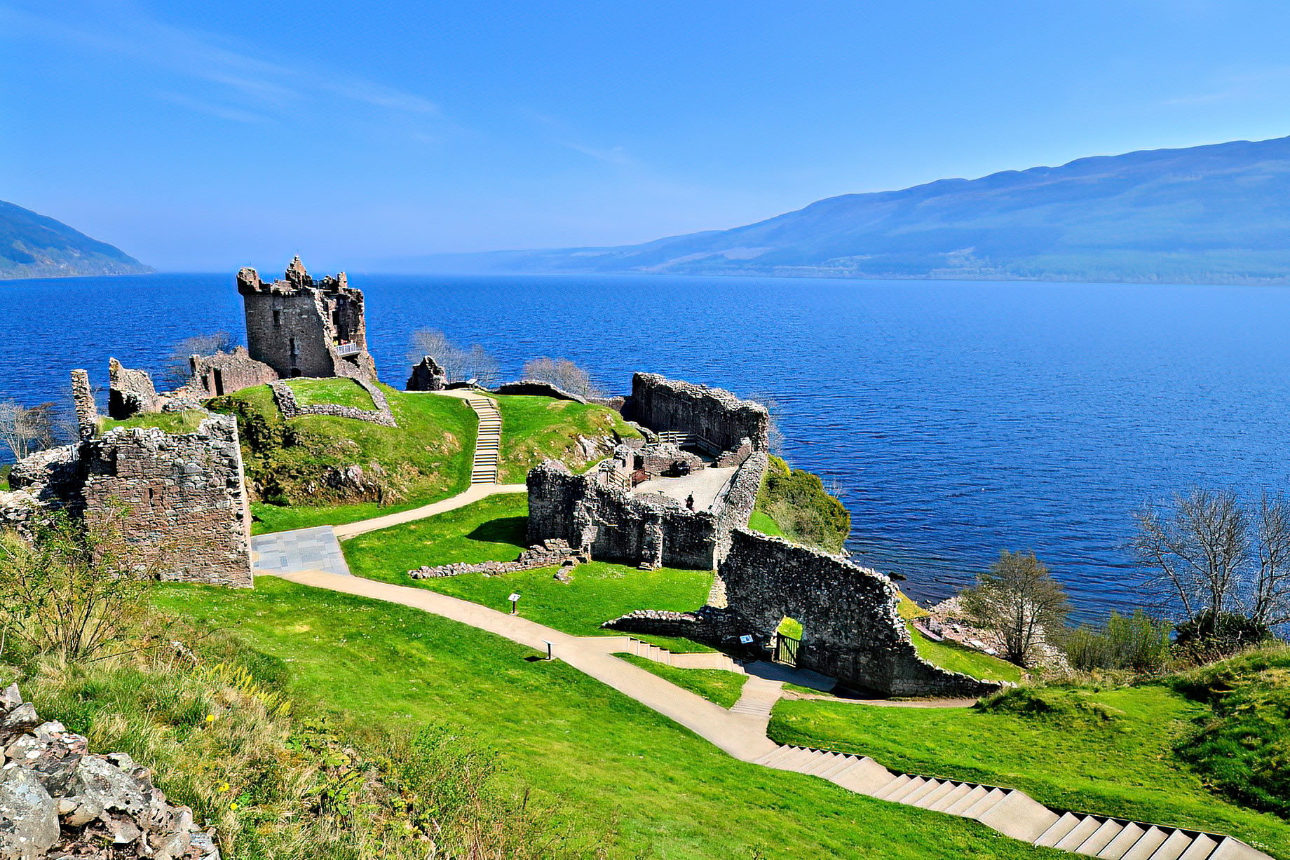 Ruins of Urquhart Castle - Loch Ness, Scotland