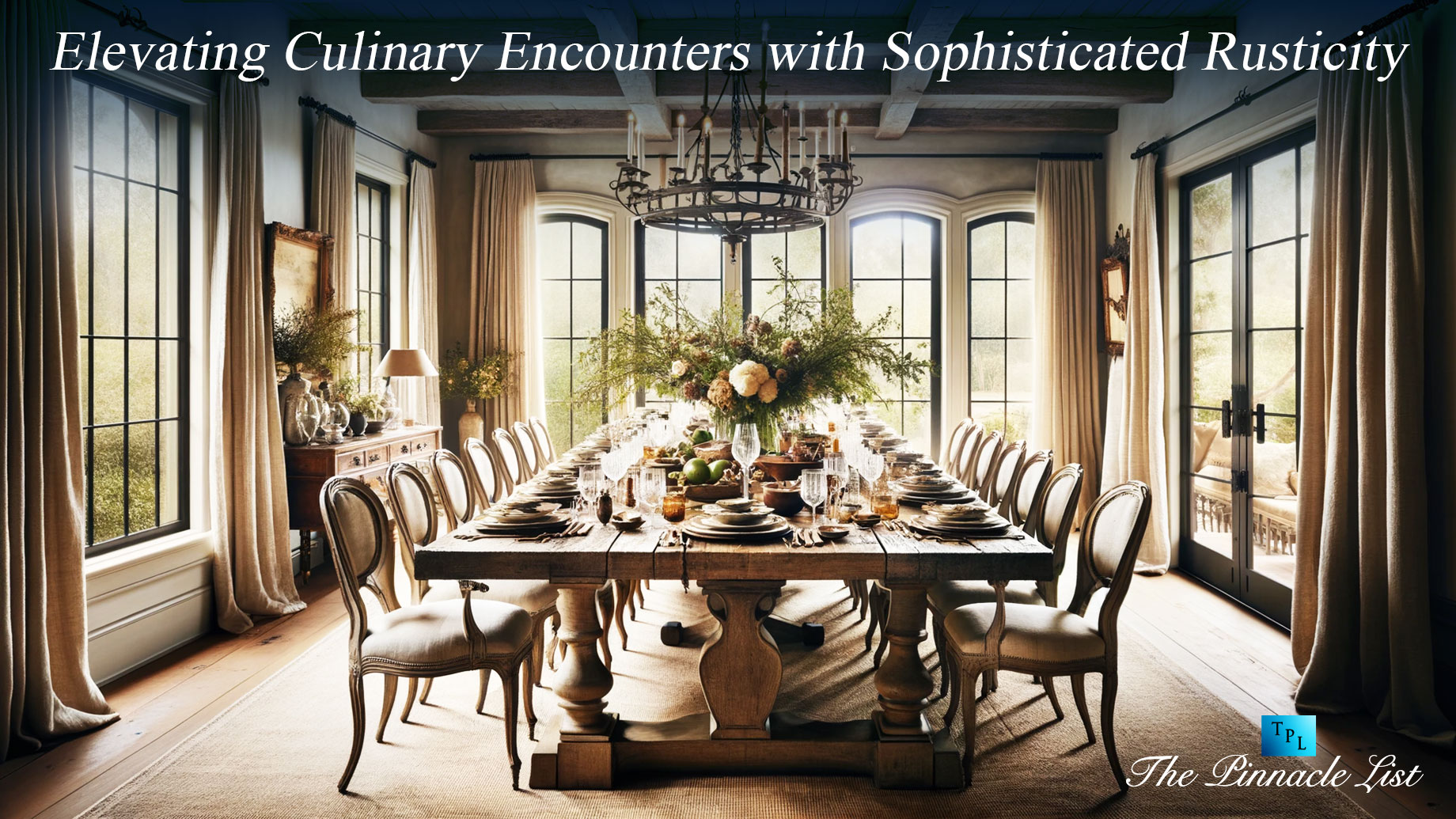 Elevating Culinary Encounters with Sophisticated Rusticity