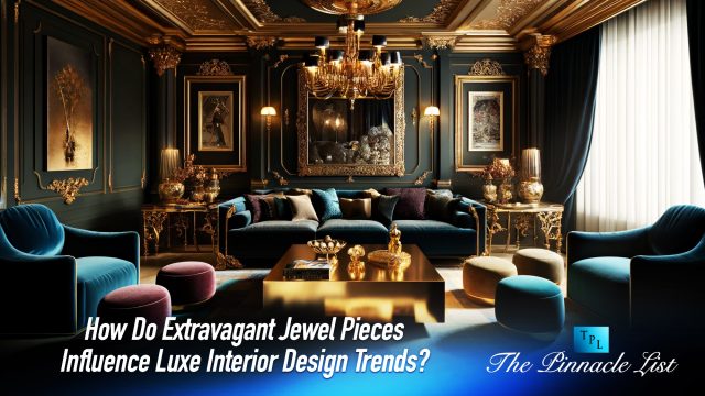 How Do Extravagant Jewel Pieces Influence Luxe Interior Design Trends?