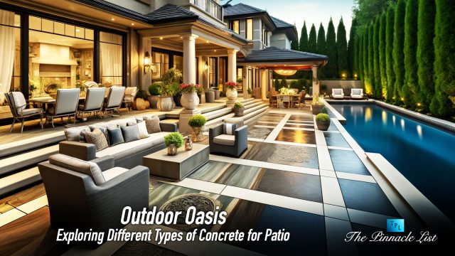 Outdoor Oasis: Exploring Different Types of Concrete for Patio