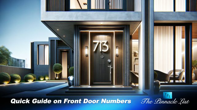 Quick Guide on Front Door Numbers