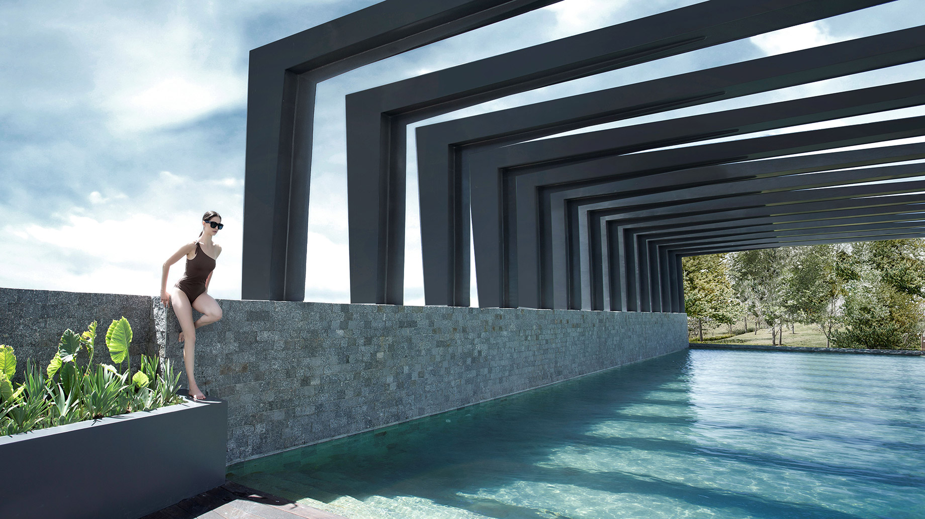 Swimming Pool – West Point Luxury Tower Collection, Mexico- A Symphony of Luxury and Innovation