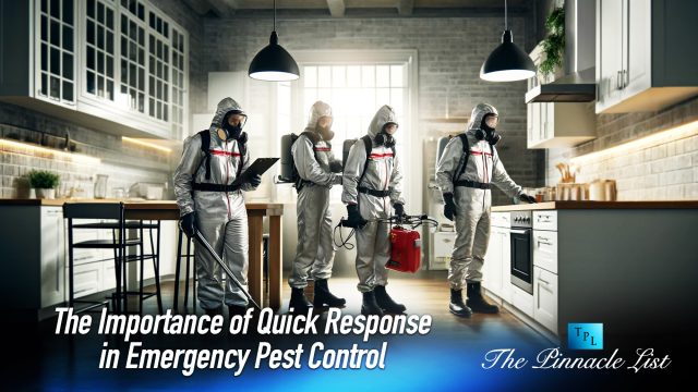 The Importance of Quick Response in Emergency Pest Control