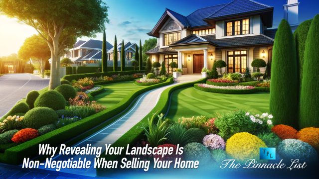 Why Revealing Your Landscape Is Non-Negotiable When Selling Your Home