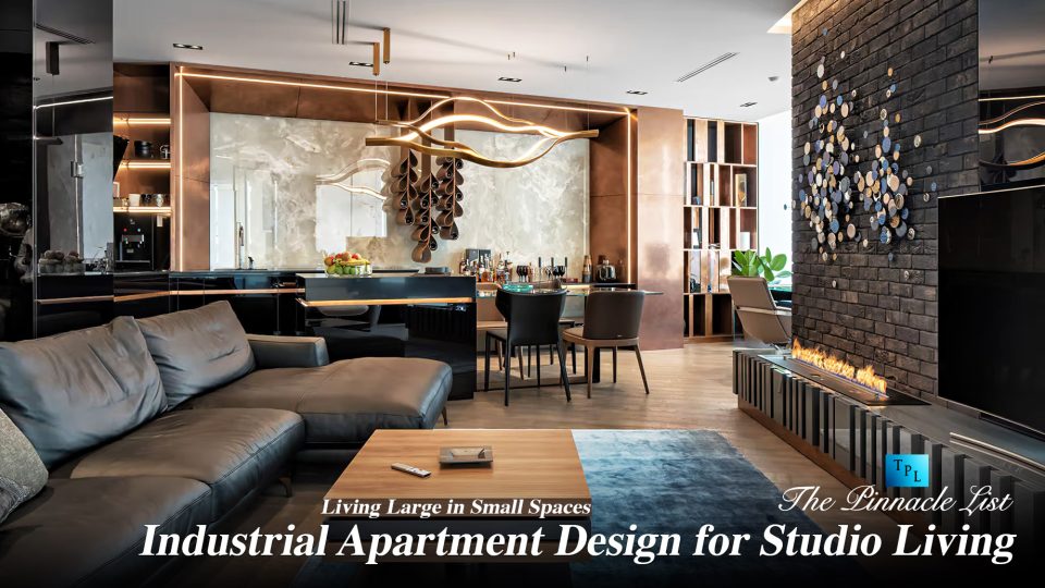 Photo inspiration: Fresh Look at Living Large In Small Spaces Industrial Apartment Design For Studio