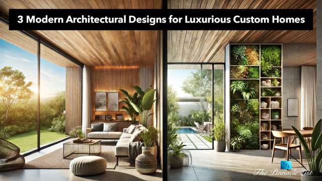 3 Modern Architectural Designs for Luxurious Custom Homes