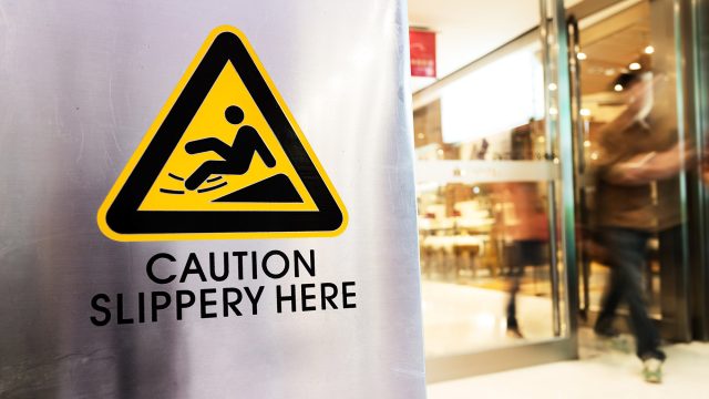 Caution - Floor Slippery When Wet