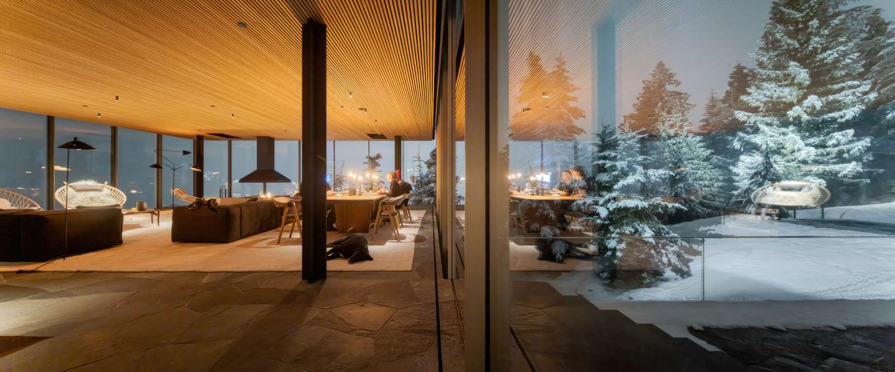 Flag House Glass Box Residence – Sunridge Dr, Whistler, BC, Canada – 51