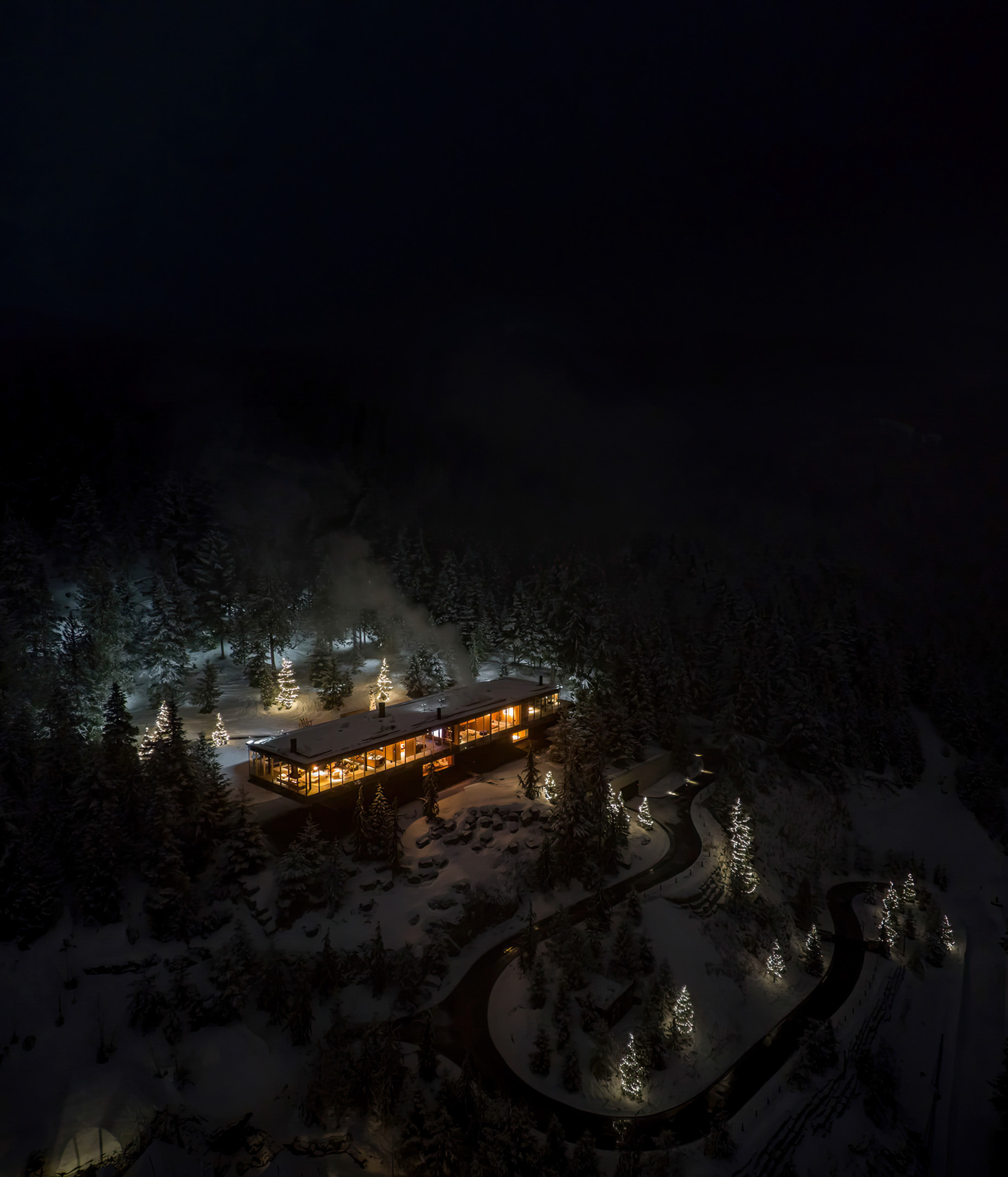 Flag House Glass Box Residence – Sunridge Dr, Whistler, BC, Canada – 54