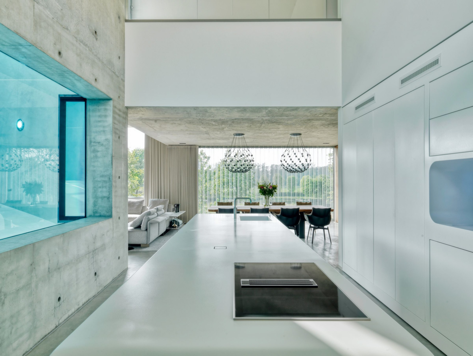 Villa 22 Aquarium-like Indoor Pool Residence – Meuse River, Netherlands – 14