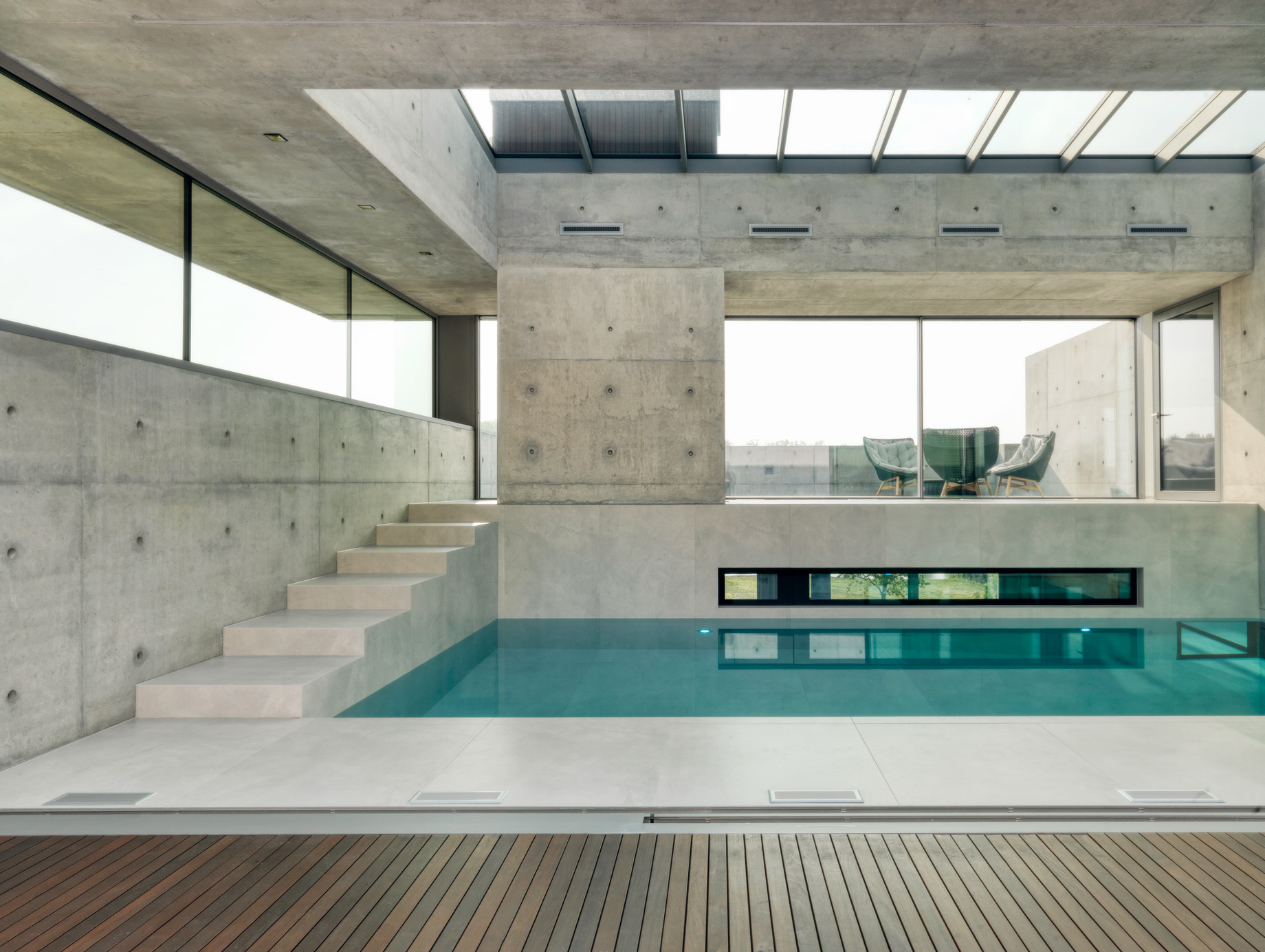 Villa 22 Aquarium-like Indoor Pool Residence – Meuse River, Netherlands – 7