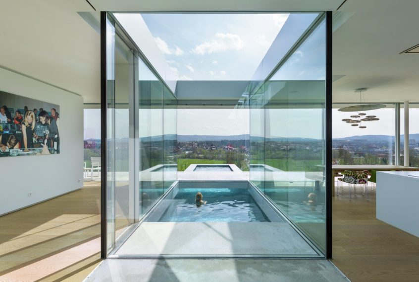 Villa K Modern Glass Facade Mountain House - Thuringia, Germany - 10