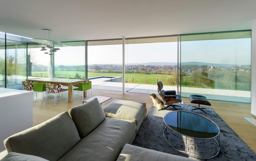 Villa K Modern Glass Facade Mountain House - Thuringia, Germany - 12