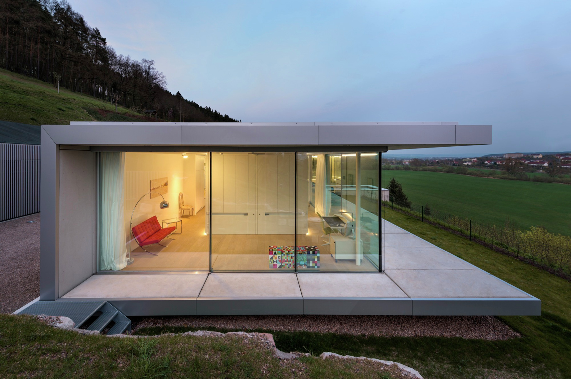 Villa K Modern Glass Facade Mountain House – Thuringia, Germany – 17