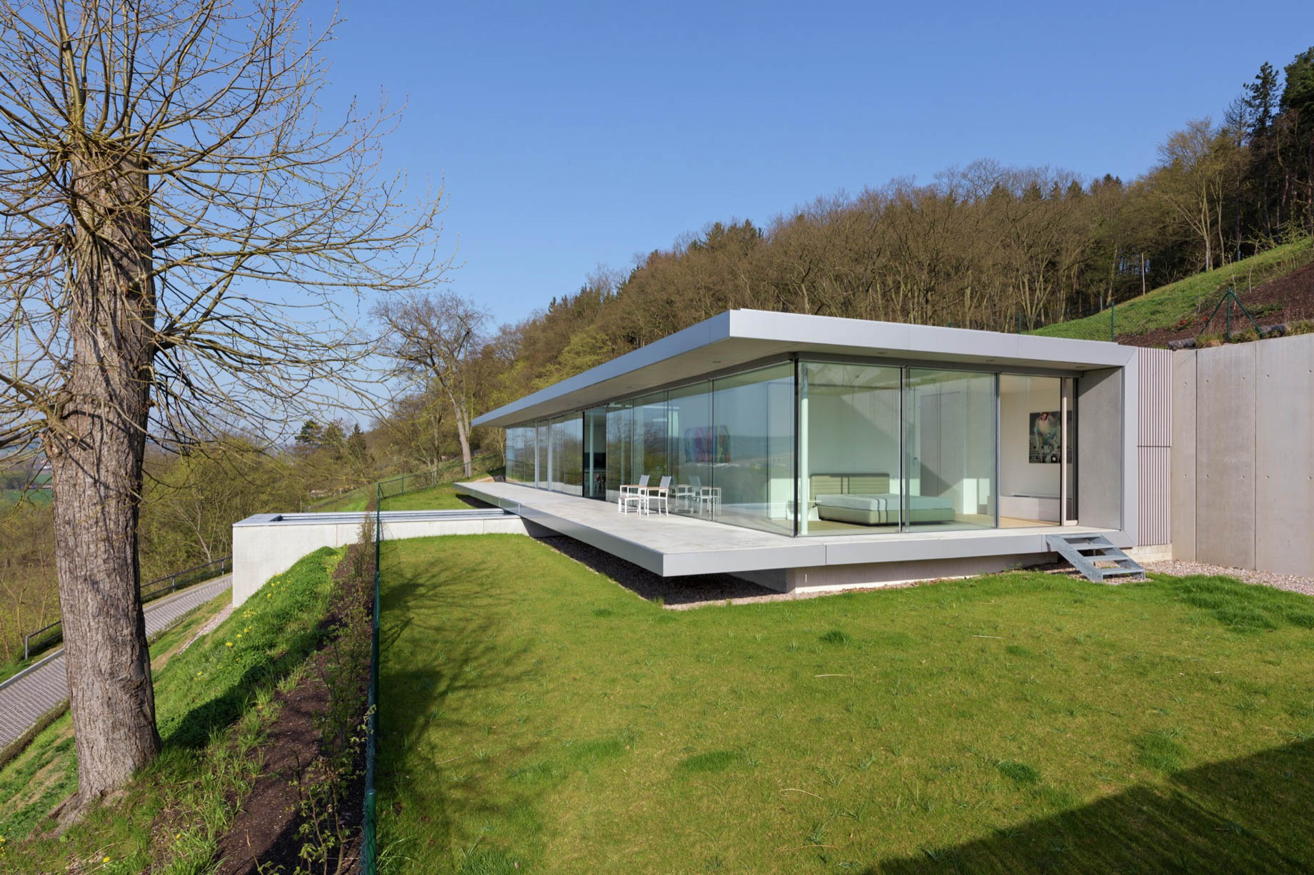 Villa K Modern Glass Facade Mountain House – Thuringia, Germany – 3