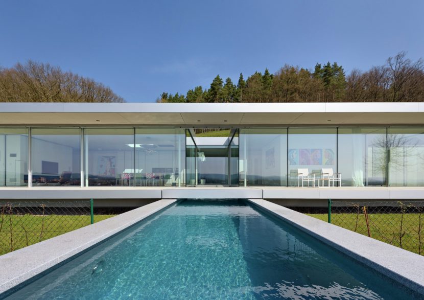 Villa K Modern Glass Facade Mountain House - Thuringia, Germany - 7