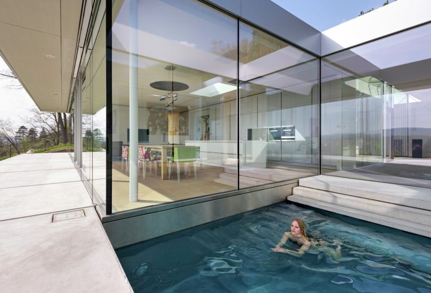 Villa K Modern Glass Facade Mountain House - Thuringia, Germany - 9