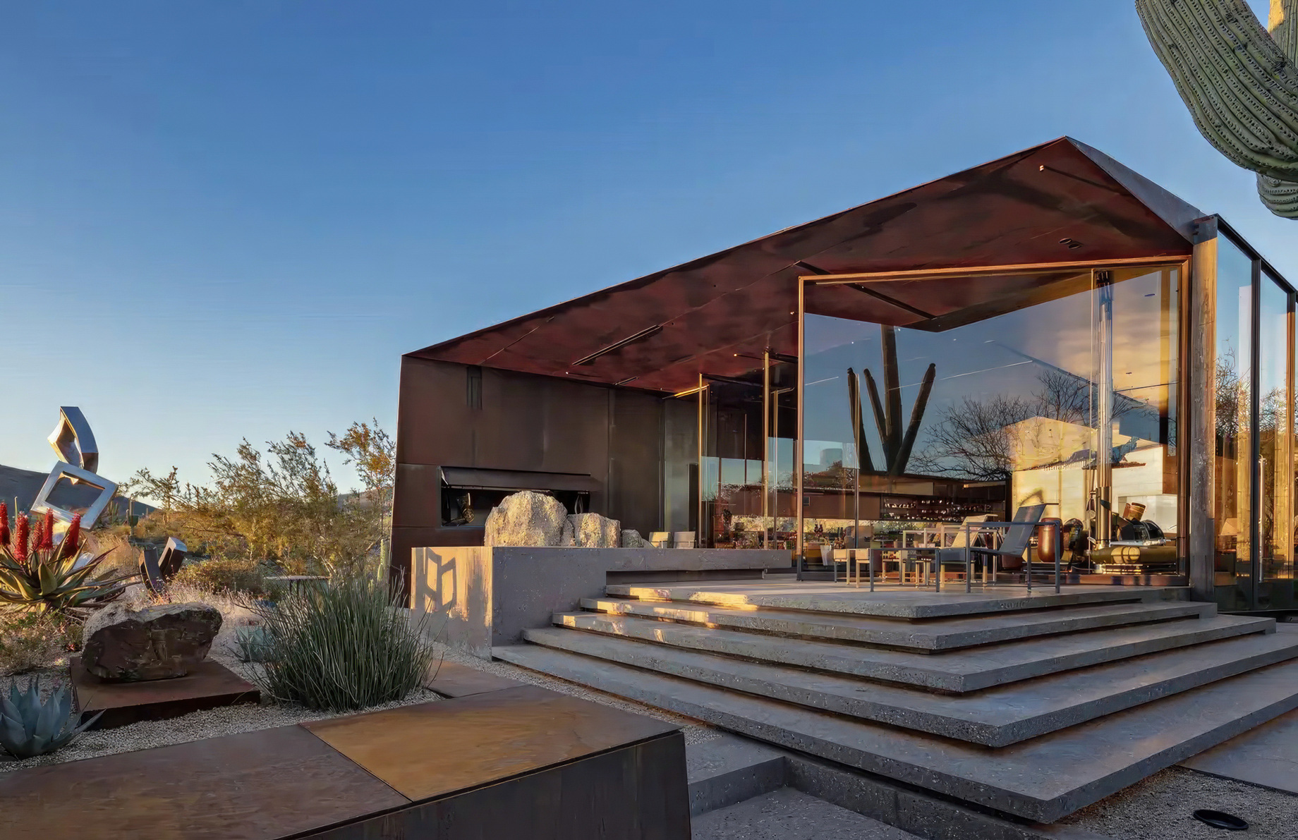 Desert Courtyard House of Doors – E Relic Rock Rd, Scottsdale, AZ, USA – 10